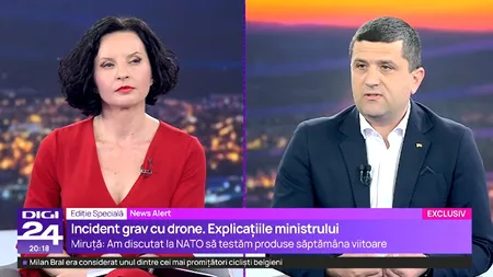 Radu Miruță dă vina pe ucraineni pentru că ajung drone rusești în România. Care este explicația ministrului Apărării