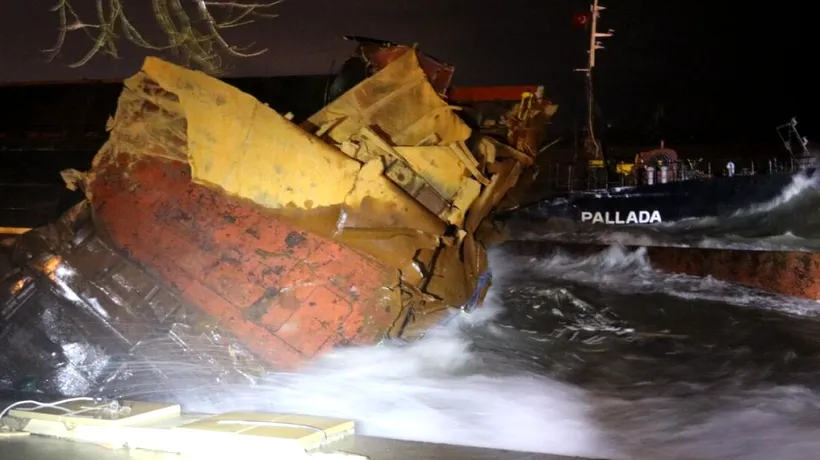 O NAVĂ comercială și echipajul format din 12 marinari a dispărut în adâncurile Mării Negre în urma unei furtuni violente