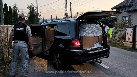 Focuri de armă în Maramureș. Mașinile a doi bărbați, pline cu țigări de contrabandă