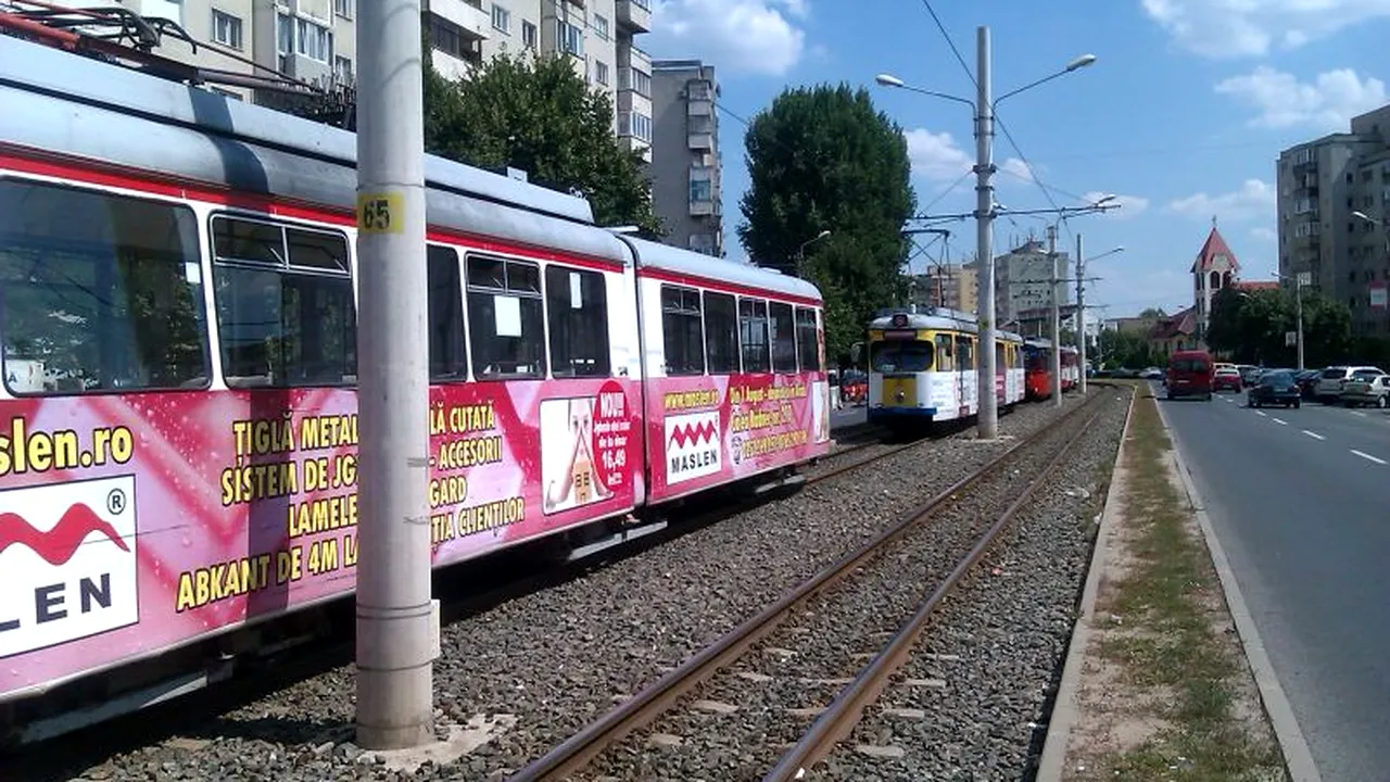 Două tramvaie s-au ciocnit în Arad, două femei fiind rănite ușor