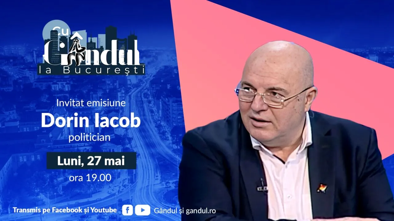 „Cu Gândul la București” începe luni, 27 mai, de la ora 19.00. Invitat: Dorin Iacob