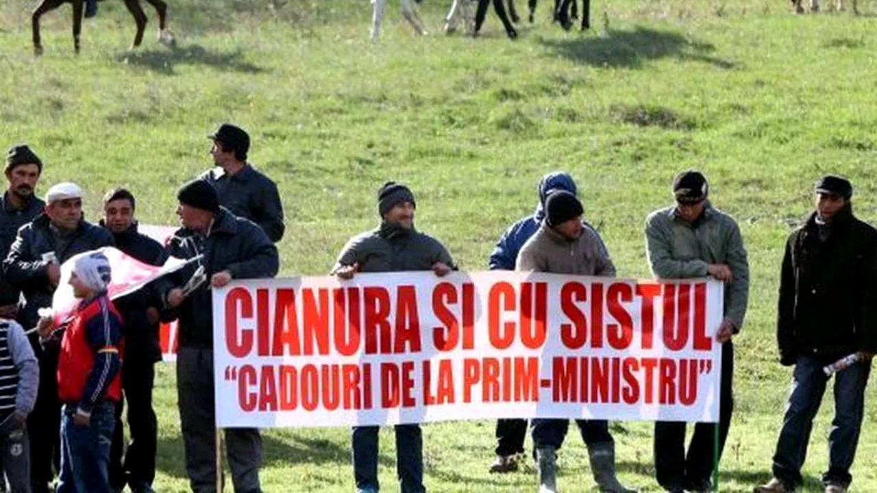 Cele șapte persoane din Pungești care au fost duse la Poliție au revenit în zona protestelor