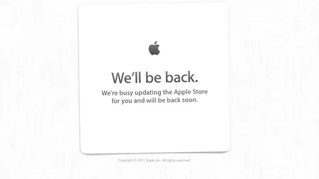 LANSARE IPHONE 5. Pregătiri pentru eveniment. Apple Store a fost închis pentru update-uri
