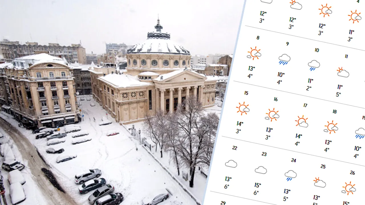 Meteorologii Accuweather au schimbat prognoza. Pe ce dată vine primăvara în București, de fapt. Când scăpăm de iarnă