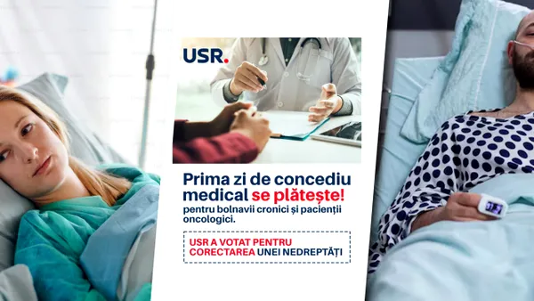 Uniunea ipocriziei! USR își face imagine pe spinarea pacienților. Susține că a corectat o nedreptate, numai că nedreptatea aparține Guvernului Bolojan, din care face parte