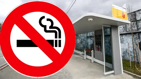 Singurul oraș din România în care fumatul este interzis COMPLET în toate stațiile de transport public. Amenzi între 100 și 500 de lei