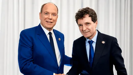 Nicușor Dan și Albert al II-lea de Monaco, întâlnire la Erevan: „Este un parteneriat pe care ne dorim să îl consolidăm împreună”
