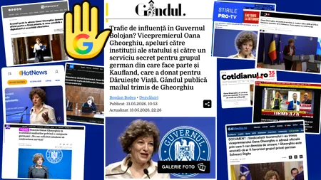 Google s-a făcut scut pentru Oana Gheorghiu, în scandalul „traficului de influență”. Subiectul dezvăluit de Gândul, dezbătut intens la TV, în presa chiar prietenă vicepremierului sau pe rețele sociale, a fost blocat