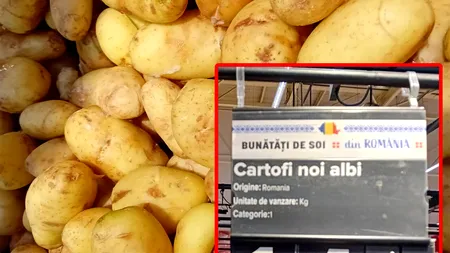 Prețuri de delicatese! Câți lei a ajuns că coste un kilogram de CARTOFI noi românești în Carrefour, acum, în luna mai