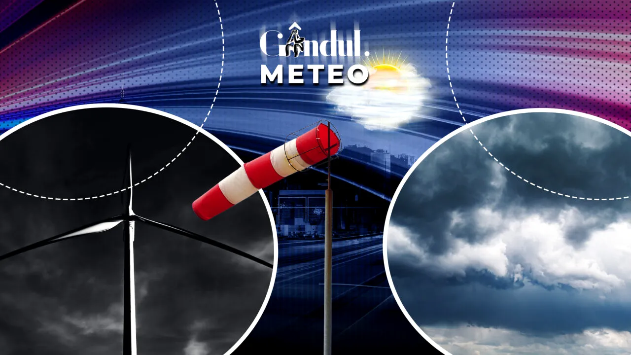 Cum se schimbă vremea în orele următoare: lapoviță, ninsoare și rafale de vânt. Prognoza detaliată de la ANM, pentru Gândul