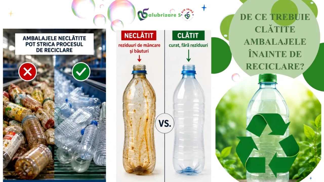 (P) Salubrizare S5. De ce trebuie să clătim ambalajele înainte de reciclare?