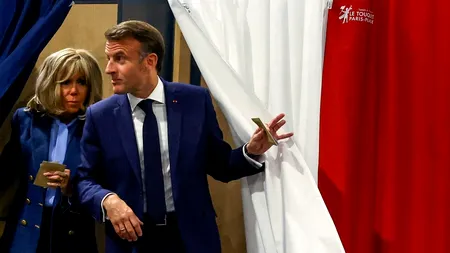 Emmanuel MACRON a votat în scrutinul europarlamentar /Coaliția pro-prezidențială din Franța este surclasată în intențiile de vot