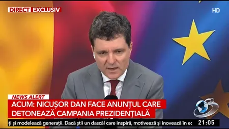 Nicuşor Dan, dispus să se RETRAGĂ din cursa electorală în următorul scenariu: ”Dacă sondajele confirmă o finală Ponta-Simion şi dacă eu stau mai slab”