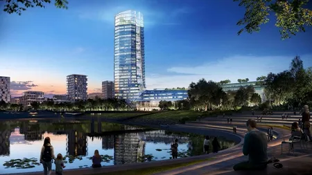 Ungurii de la MOL își fac sediu mai mare decât cel mai mare mall din România, pe malul Dunării. GALERIE FOTO impresionantă