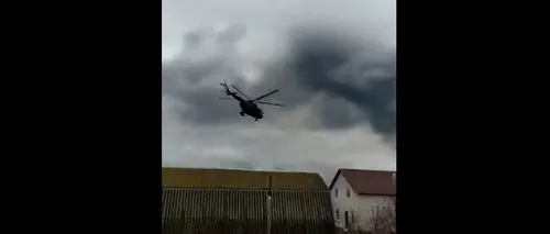VIDEO | Momentul în care Aeroportul Internațional „Antonov” de lângă Kiev este atacat cu elicoptere: „Rusia a preluat controlul”