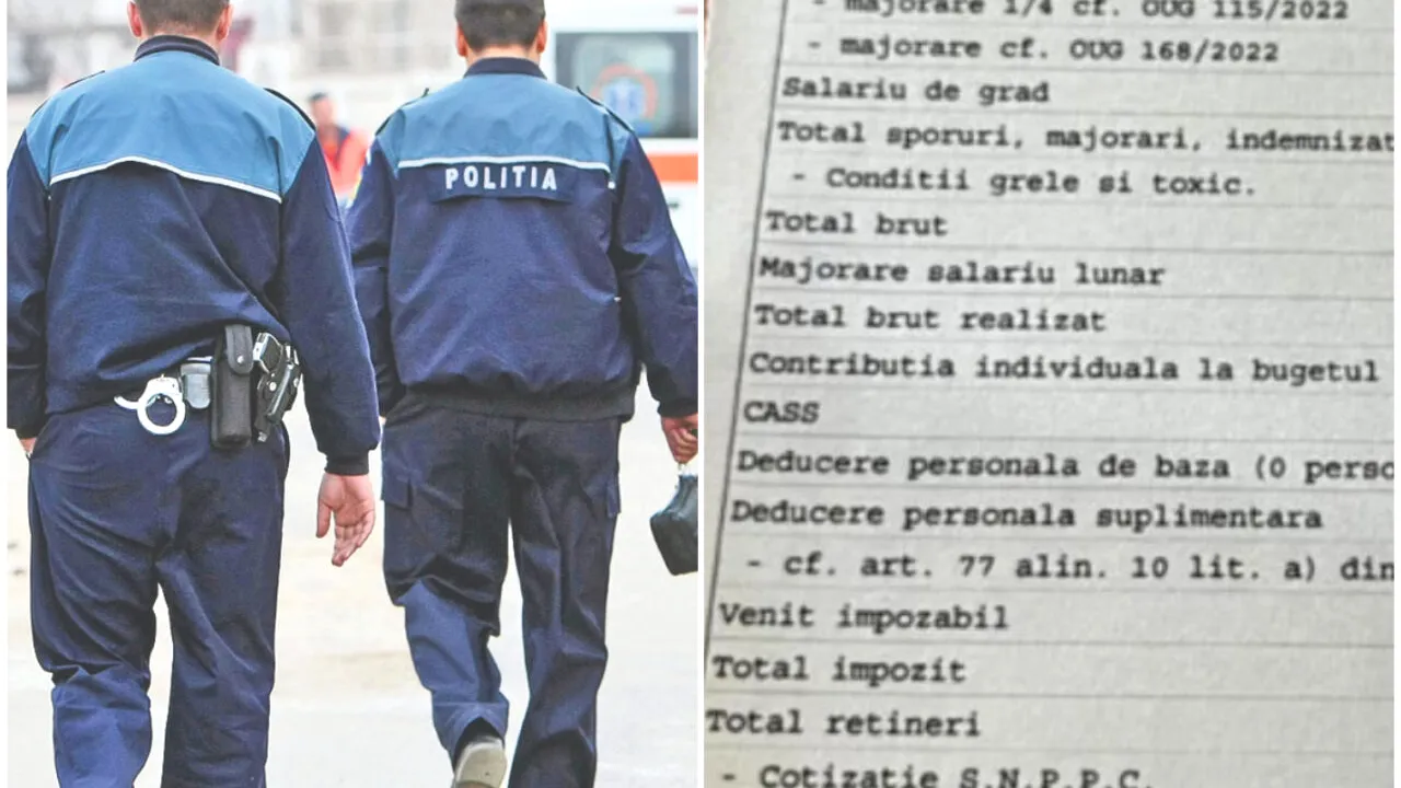 Polițiștii sunt nemulțumiți de SALARIILE pe care le primesc și amenință că vor părăsi sistemul. Sindicat: ”Coliva Ordinii Publice din România este aproape gata!”