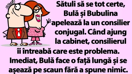 BANC | Bulă, Bubulina și consilierul conjugal
