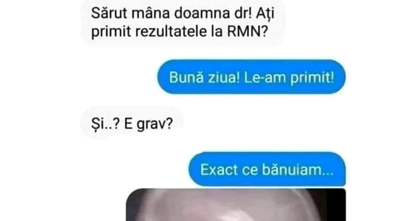Bancul de vineri | „Sărut-mâna, doamna doctor! Ați primit rezultatele la RMN?