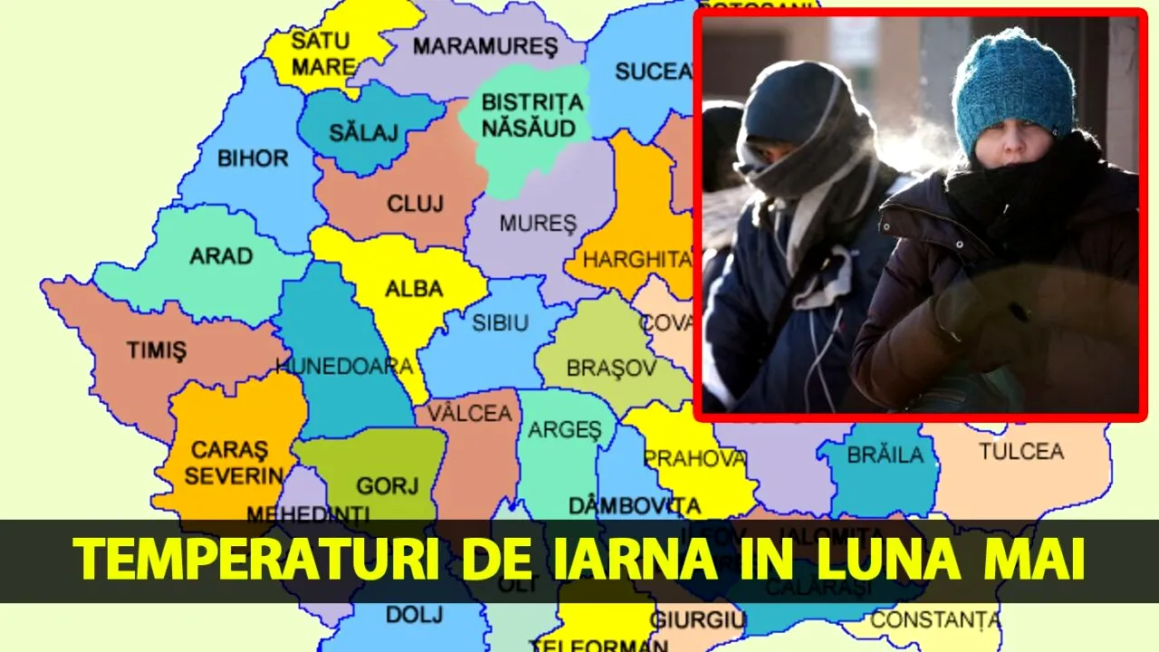 Orașul din România în care este cel mai frig. Meteorologii Accuweather anunță temperaturi de iarnă în luna mai