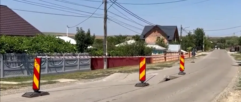 Temperaturile RIDICATE transformă drumurile din Iași în obstacole periculoase / Drum județean, DISTRUS din cauza caniculei