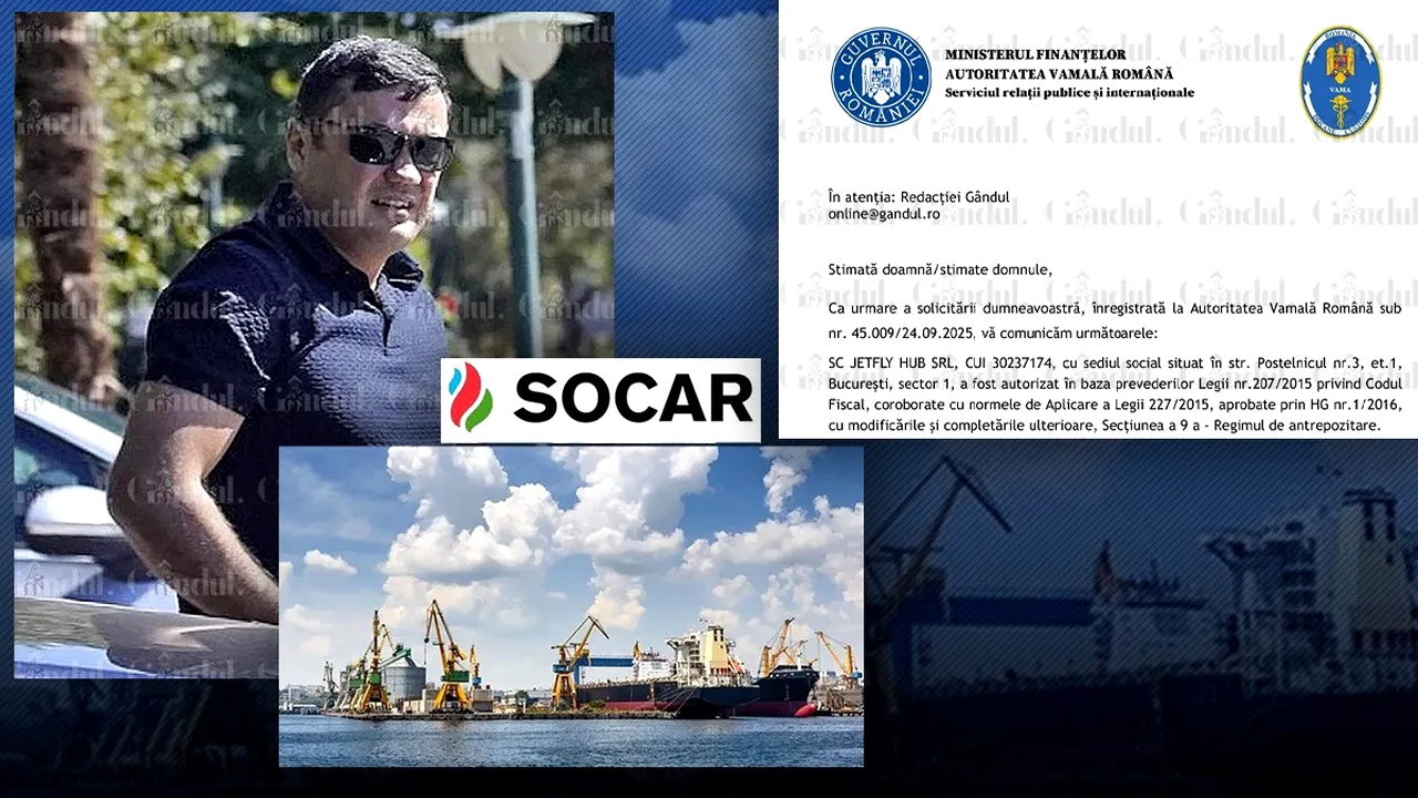Vămile au tăiat doar unul dintre ”capetele” grupării mafiote Socar-Jetfly. Au retras autorizația antrepozitului prin care s-au făcut evaziuni fiscale de sute de milioane €, dar continuă să protejeze gruparea | DOCUMENT
