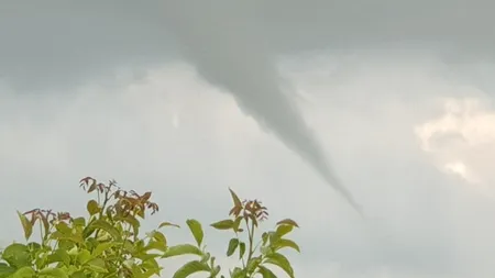 O tornadă de mici dimensiuni, fotografiată și filmată în județul Timiș - FOTO / VIDEO