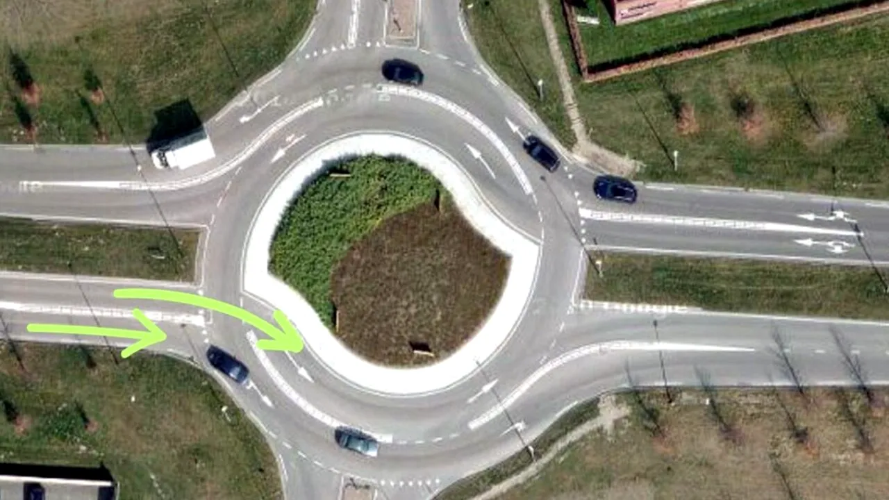 Sensul giratoriu turbo, introdus aici din 2024. Care sunt regulile de circulație și unde poate fi intâlnit