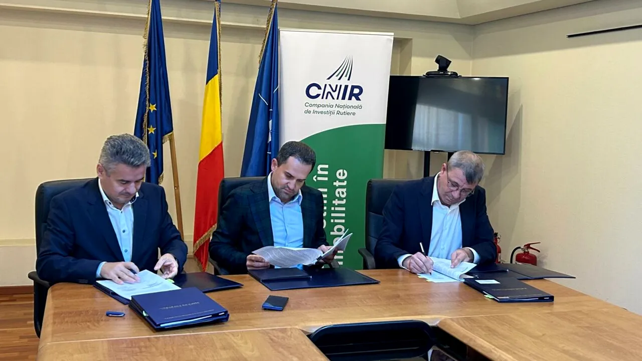 Ministrul Transporturilor, Ciprian Șerban, dă drumul lucrărilor pe A8 și Focșani-Brăila: „Proiectele lansate de Sorin GRINDEANU prind contur”