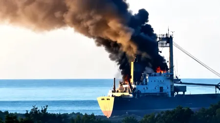 Dronă rusească lovește o navă turcească lângă Bâstroe, la nord de Sulina. Bilanț tragic: 2 morți și 13 răniți