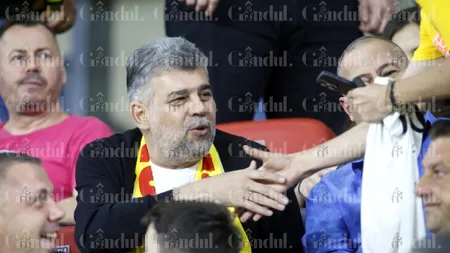 Marcel Ciolacu și Sorin Grindeanu, la meciul FCSB de pe Ghencea. Premierul este optimist: 