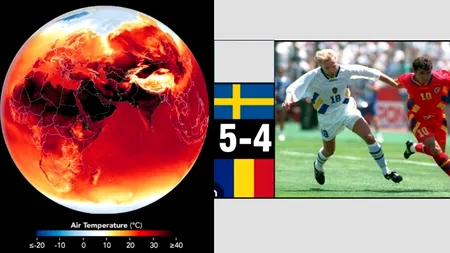 10 IULIE, calendarul zilei: Record mondial de temperatură, 56,7 grade Celsius/ România pierde în fața Suediei calificarea în semifinale la Mondial