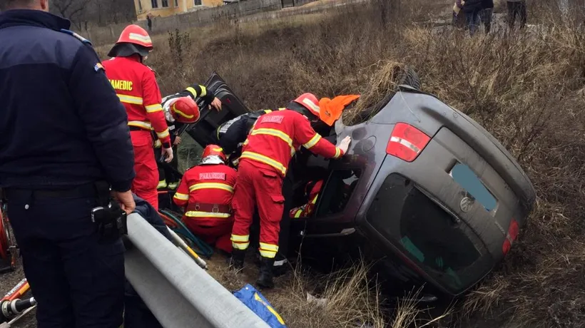 Accident mortal în Mehedinți. Un cetățean german a murit după ce mașina a ieșit de pe șosea