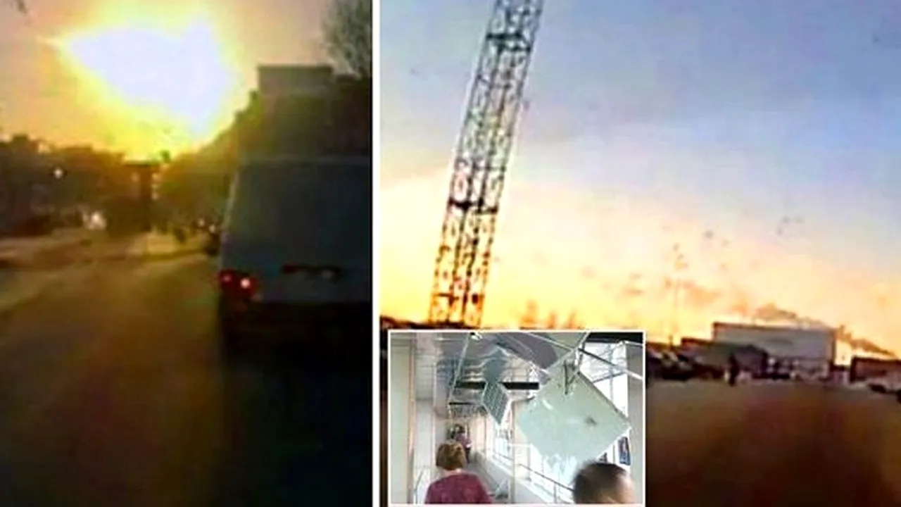 500 de răniți după ce o ploaie de meteoriți a căzut în Rusia. 