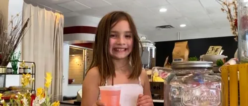 Dorința de a trăi a îndemnat o fetiță de 7 ani să vândă limonadă pentru a strânge 75.000 de dolari.  Micuța are numeroase malformații cerebrale