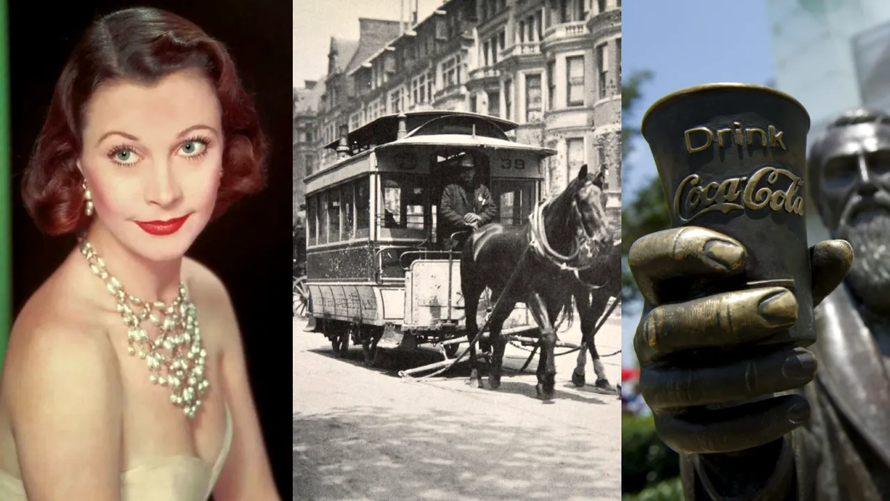 8 IULIE, calendarul zilei: Se năștea inventatorul Coca-Cola/Timișoara inaugurează prima linie de tramvai tras de cai din Europa/Deceda Vivien Leigh