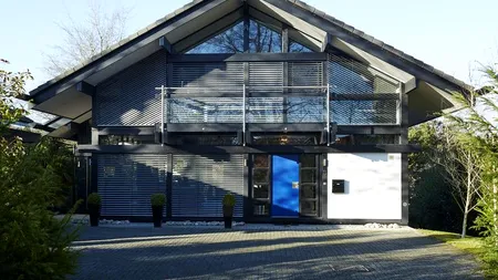 Casa de 350 de metri pătrați, ridicată în doar patru zile. 