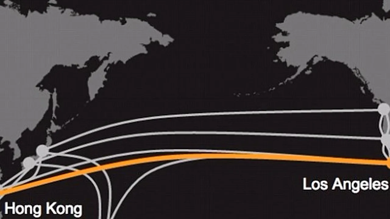 Google și Facebook construiesc cel mai rapid cablu subacvatic care va lega Los Angeles de Hong Kong. Ce scop are acesta