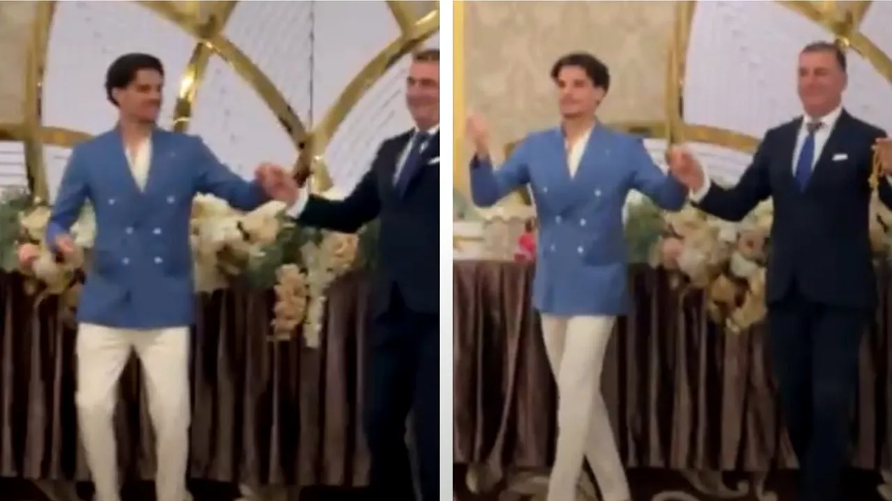 VIDEO | Imagini de la petrecerea de logodnă a lui Ianis Hagi cu Elena Tănase. Tânărul fotbalist petrece la o zi după ce a înscris în meciul cu Andorra