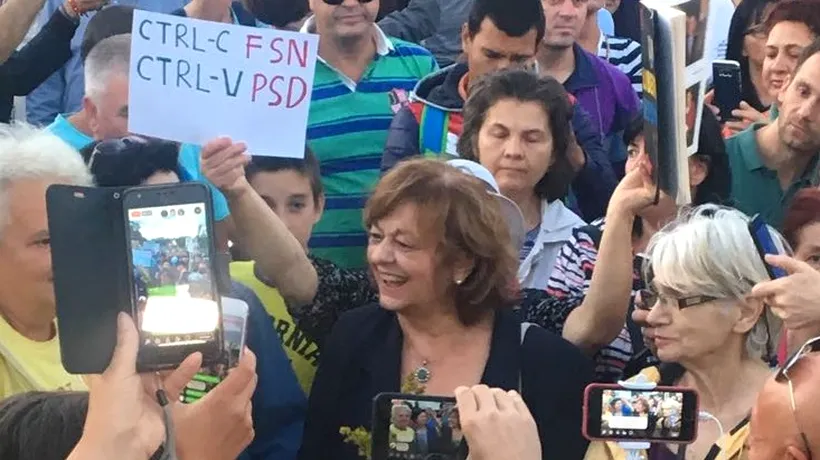 Ana Blandiana proteste modificări legislație penală prin OUG Piata Victoriei