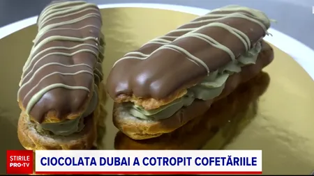 Ciocolata DUBAI, reinterpretată în cofetării. Cât costă cozonacul sau tortul Dubai