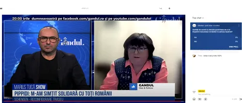 Poll Marius Tucă Show: „Sunteți de acord cu decizia Guvernului de a se împotrivi boicotului românilor la adresa Austriei?”