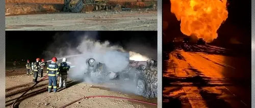 LIVE UPDATE | VIDEO. Patru muncitori, arși de vii pe șantierul Autostrăzii Moldovei, după o explozie la magistrala de gaz Călimănești / Alți 5, răniți