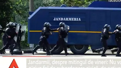 Jandarmii dau asigurări că NU sunt trupele PRETORIENE. Anunț cu privire la protestul Diasporei