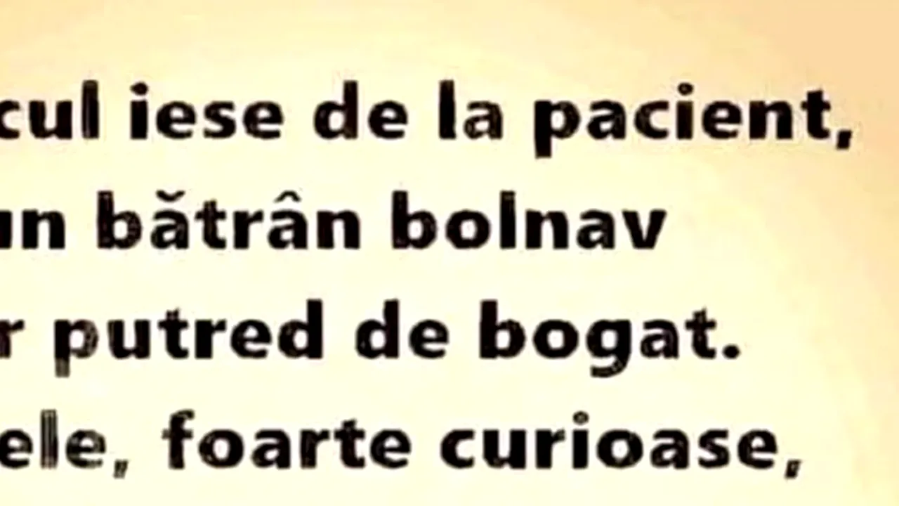 BANCUL de vineri | Doctore, mai e vreo speranță?