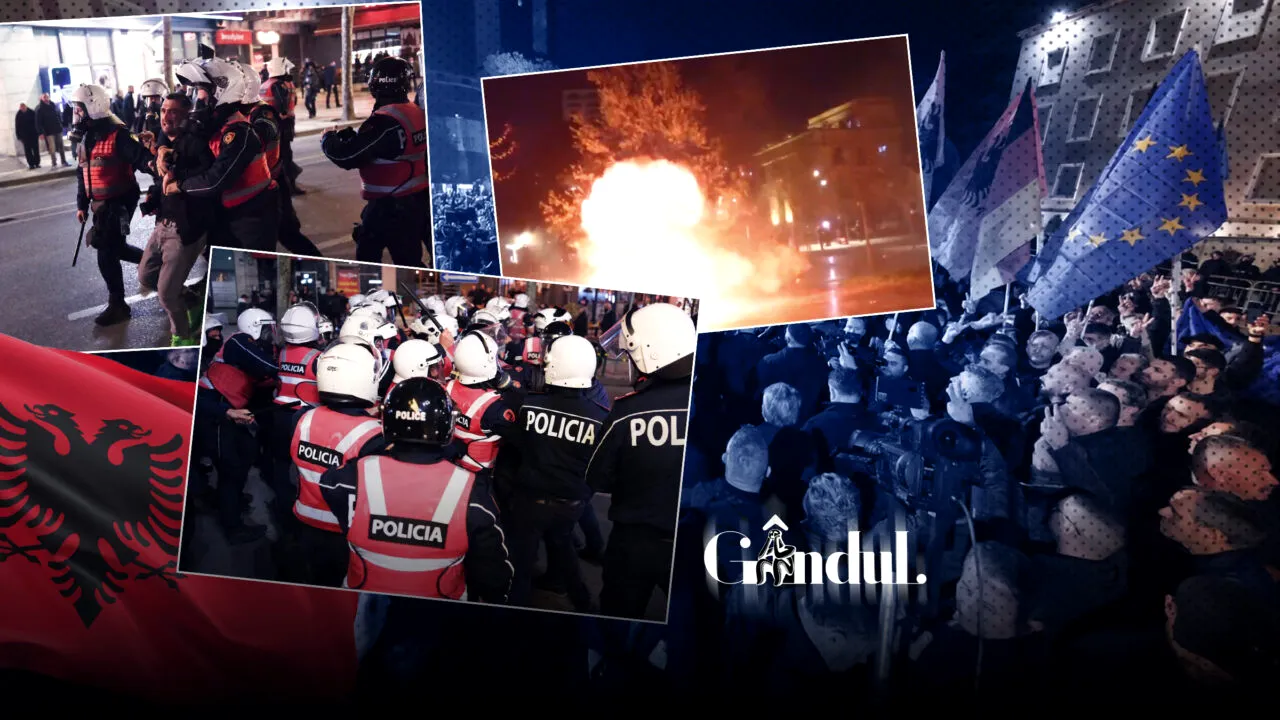 Proteste cu cocktailuri Molotov, artificii și gaze lacrimogene în capitala Albaniei. Mii de cetățeni au cerut demisia premierului Edi Rama