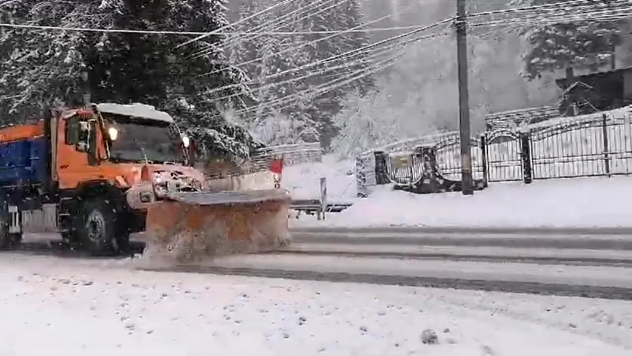 Ninge abundent în țară! Șoferii sunt rugați să conducă prudent