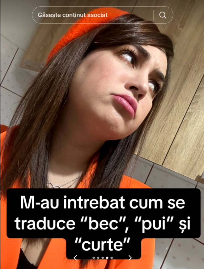 Profesoara postează pe Tiktok mesaje legate de expresii românești care, traduse în franceză, sună vulgar.