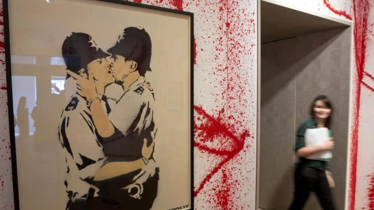 Tablouri semnate de BANKSY, confiscate de poliția belgiană. Artistul și un fost manager se ceartă pe dreptul de proprietate asupra lor
