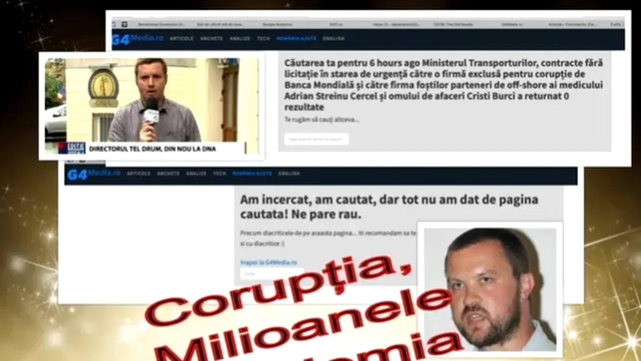 CIUDAT. Jurnalistul Dan Andronic: O anchetă care scotea la iveală contracte dubioase a dispărut de pe G4Media după ce autorul se semnase probabil din greșeală!