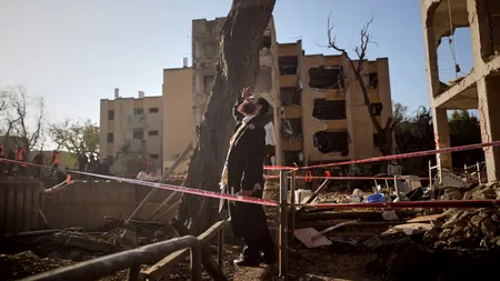 Cum arată un oraș din Israel după atacurile cu rachete ale Iranului. Imagini filmate cu drona scot la iveală pagube masive